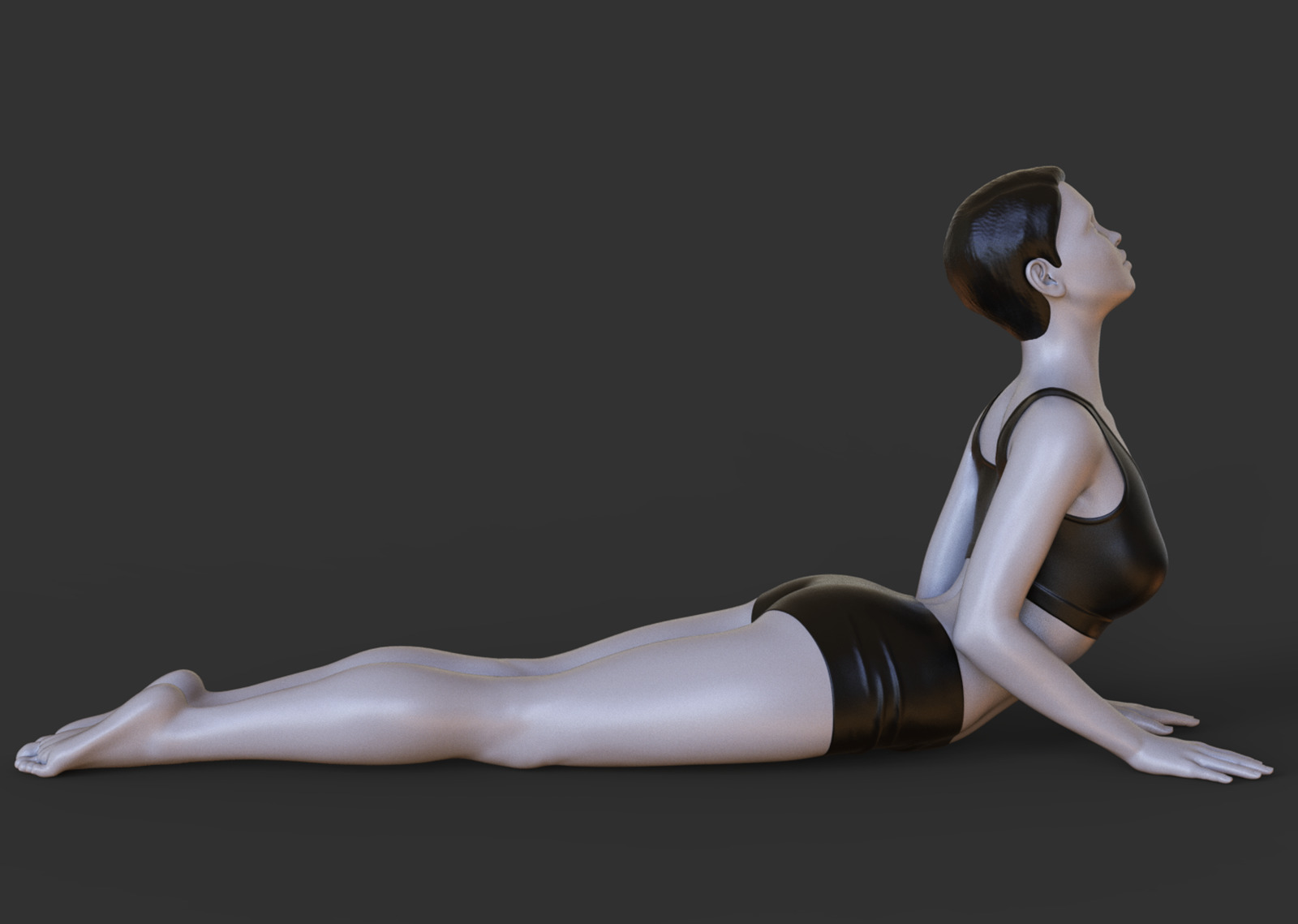 Yoga Pose - Cobra Pose - Bhujangasana 3D print model_9
