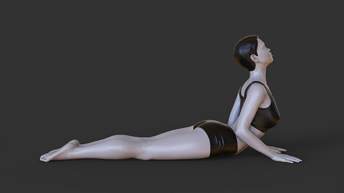Yoga Pose - Cobra Pose - Bhujangasana 3D print model