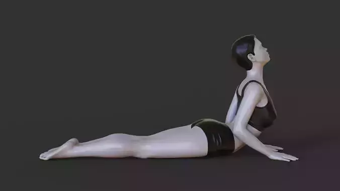 Yoga Pose - Cobra Pose - Bhujangasana 3D print model