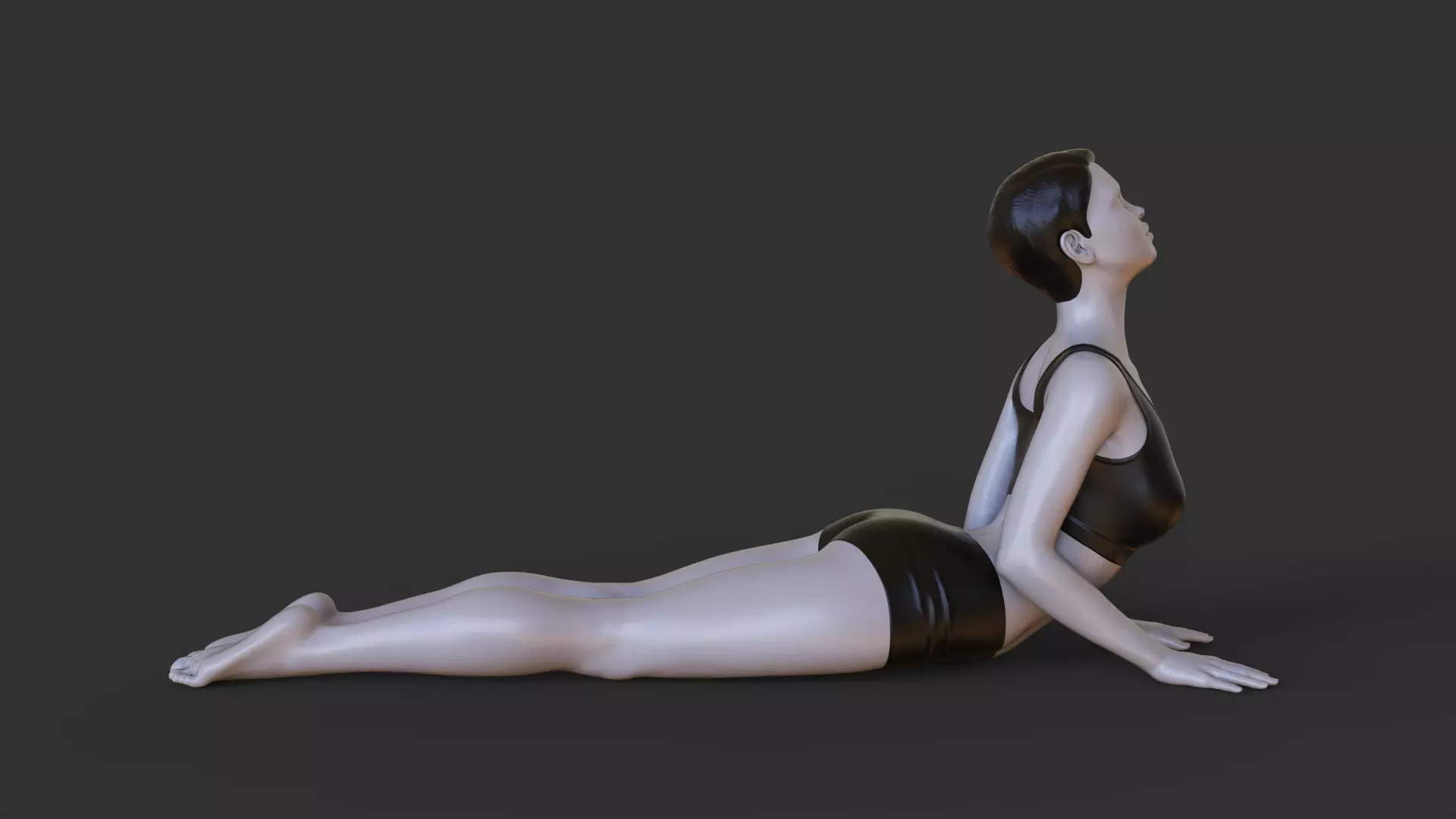 Yoga Pose - Cobra Pose - Bhujangasana 3D print model_0