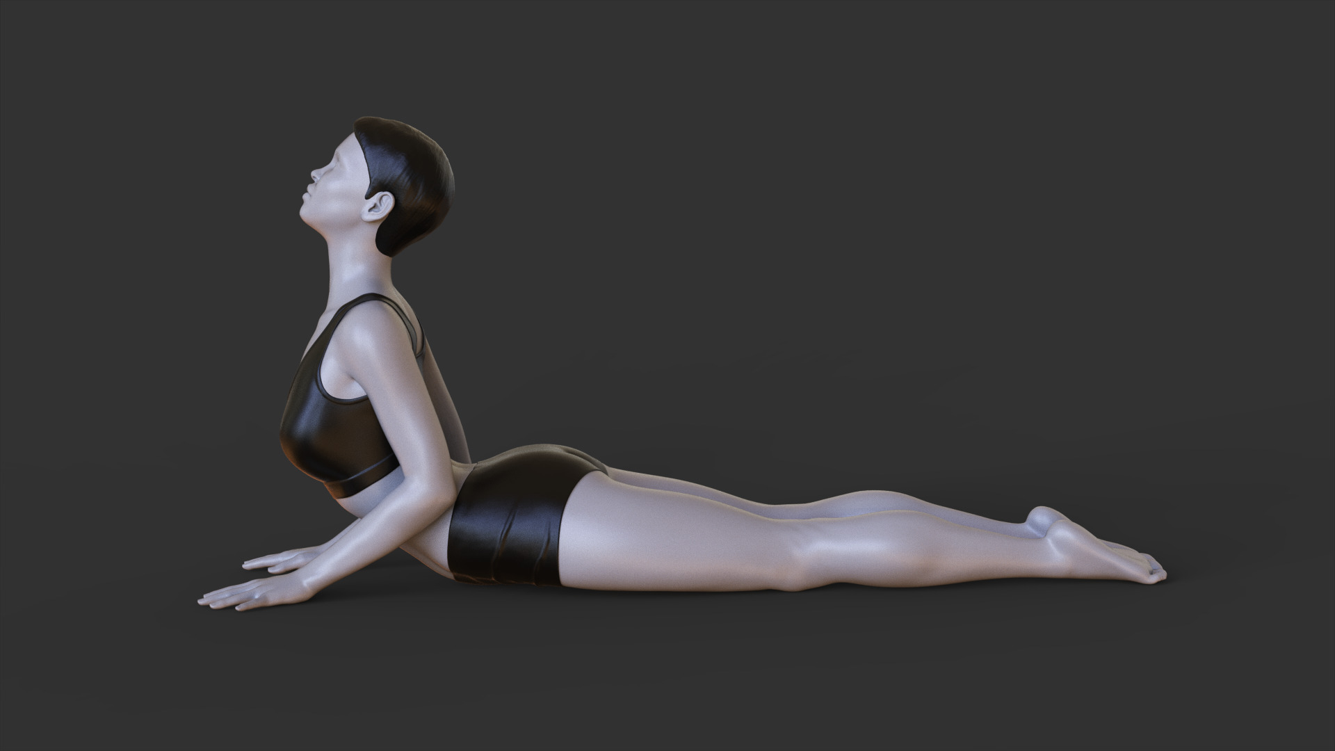 Yoga Pose - Cobra Pose - Bhujangasana 3D print model_4