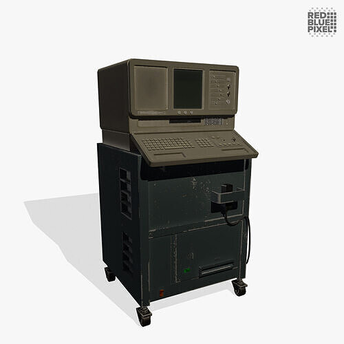 Ultrasound Machine V02 Low-poly 3D model