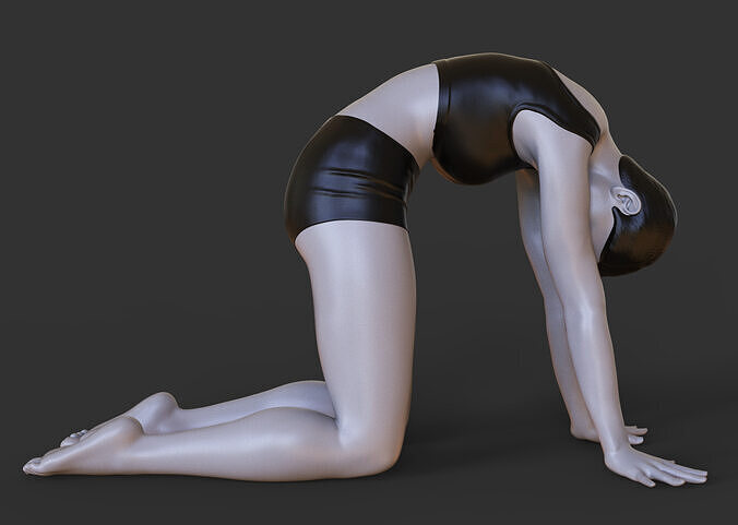 Yoga Pose - Cow pose - Bitilasana 3D print model
