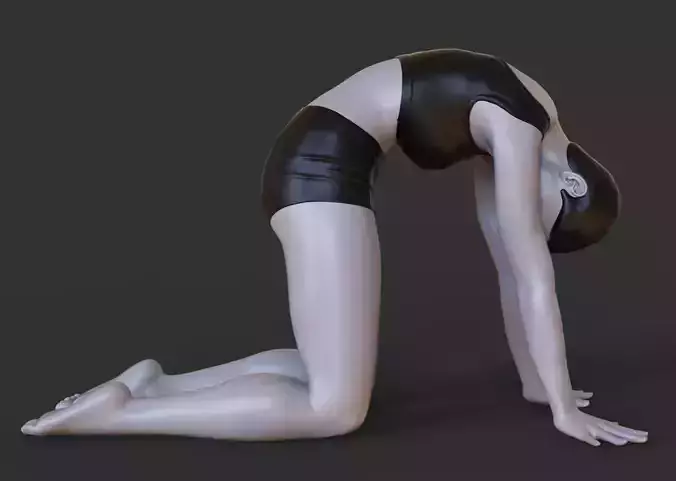 Yoga Pose - Cow pose - Bitilasana 3D print model