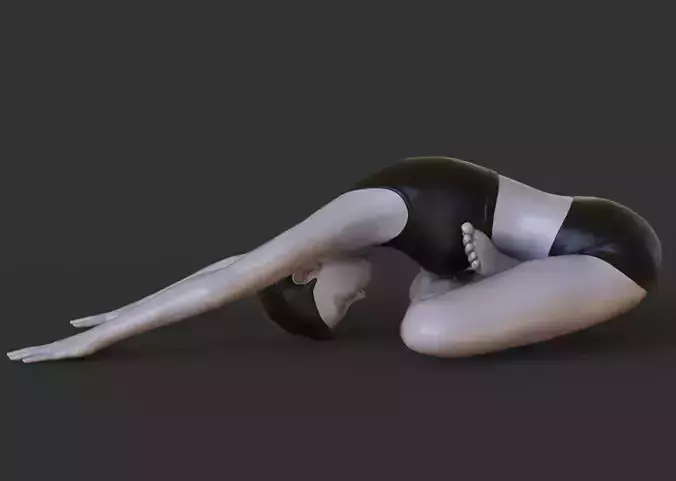 Yoga Pose - Crossed leg forward bend