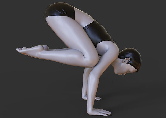 Yoga Pose - Crow pose - Bakasana 3D print model