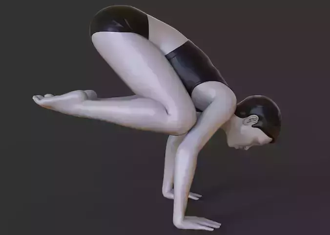Yoga Pose - Crow pose - Bakasana 3D print model