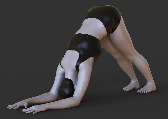 Yoga Pose - Dolphin Pose - Ardha Pincha Mayurasana 3D print model