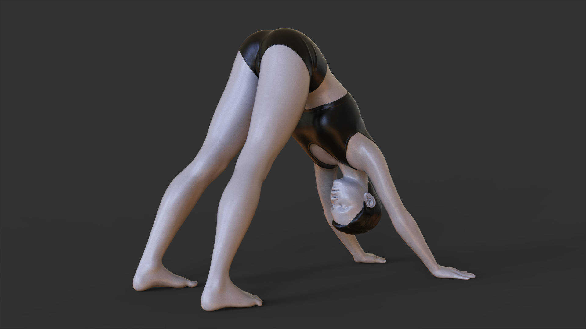Yoga Pose - Down dog pose - Adho Mukha Svanasana 3D print model_4