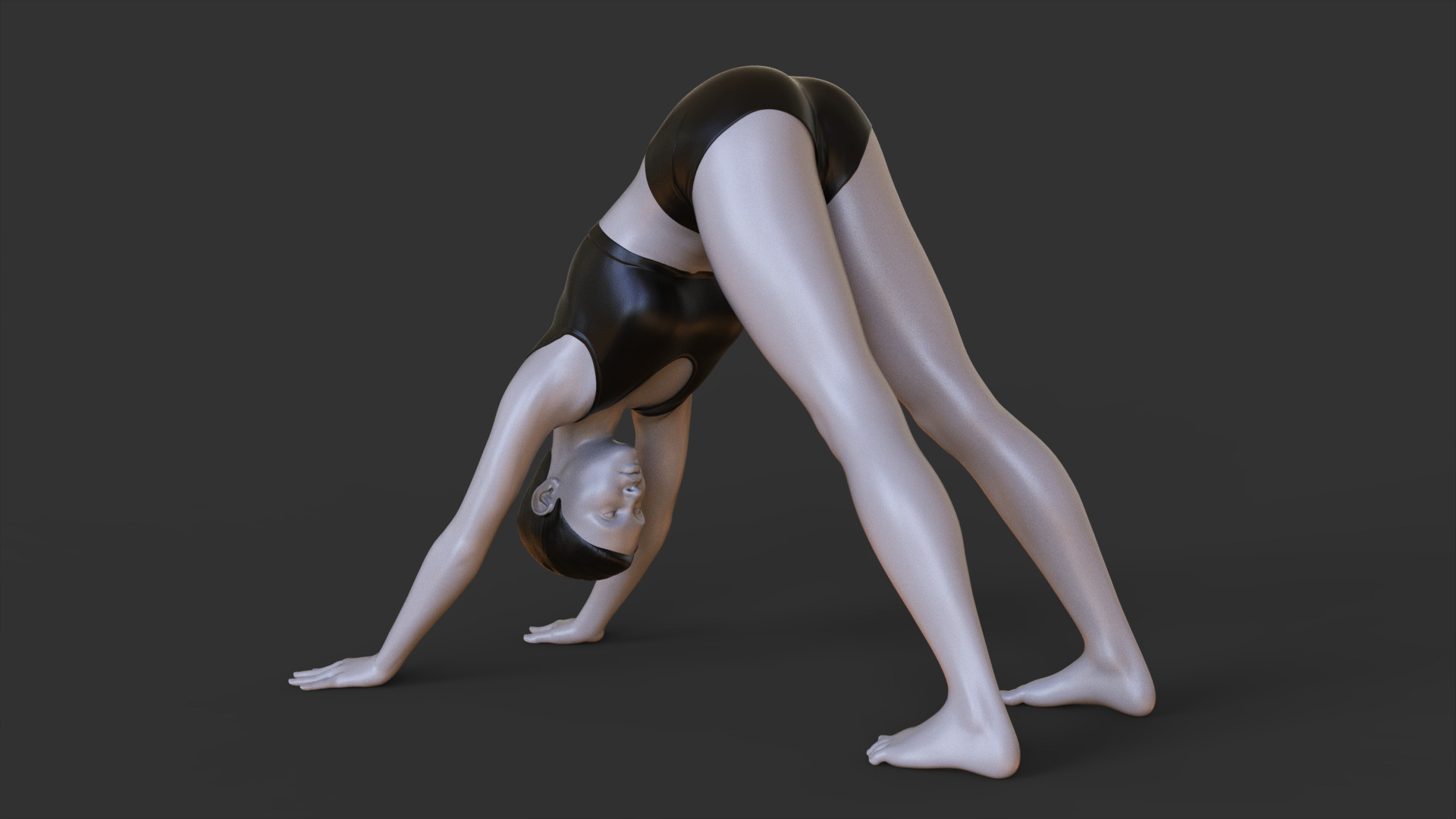 Yoga Pose - Down dog pose - Adho Mukha Svanasana 3D print model_2