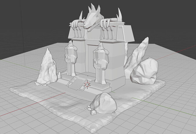 Dark Portal Low-poly 3D model