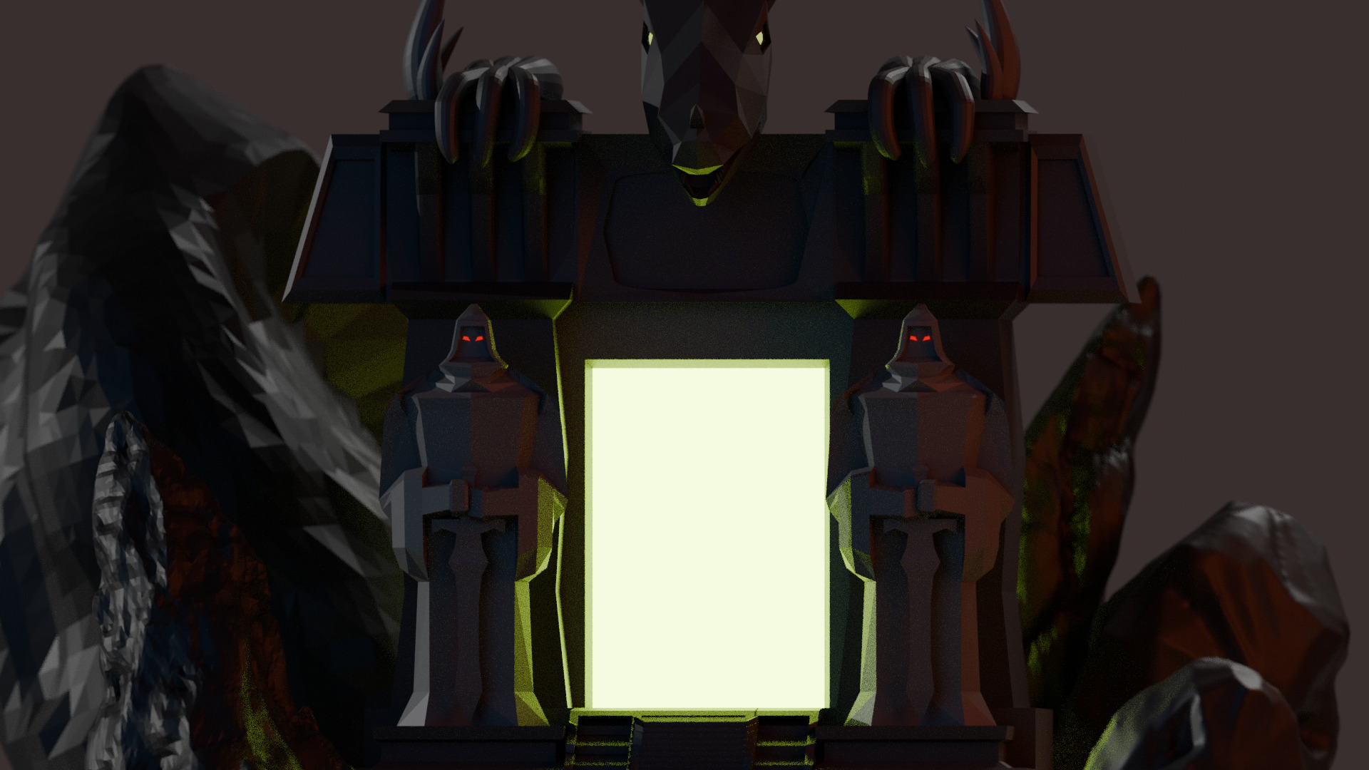 Dark Portal Low-poly 3D model_3