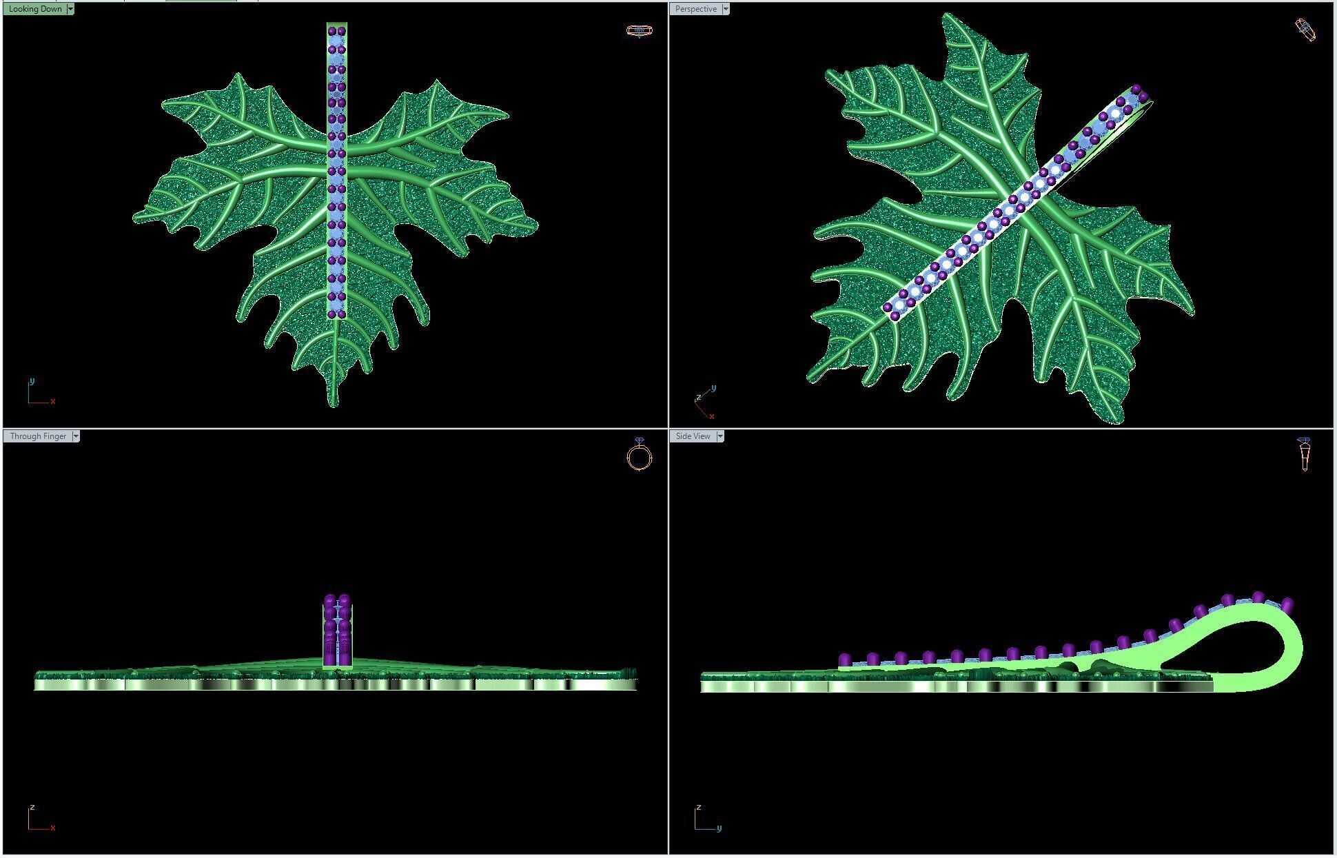 GRAPE LEAVE 3D print model_1
