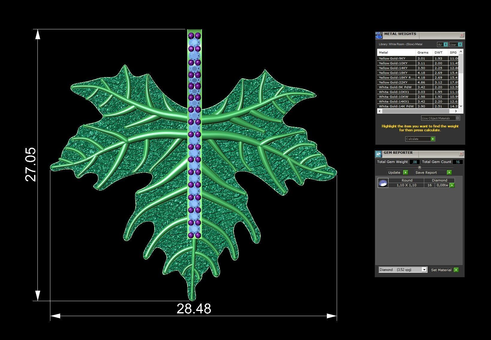 GRAPE LEAVE 3D print model_3