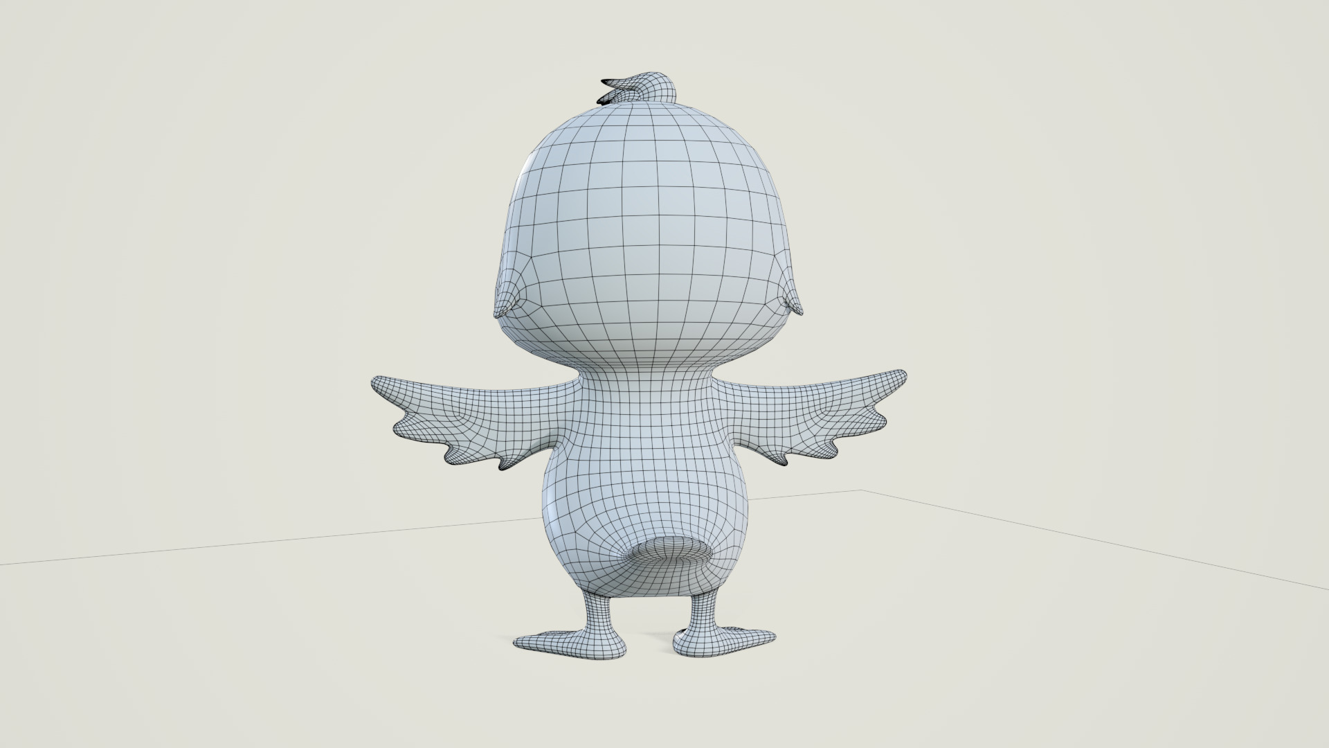 Cartoon Duck 3D model_18
