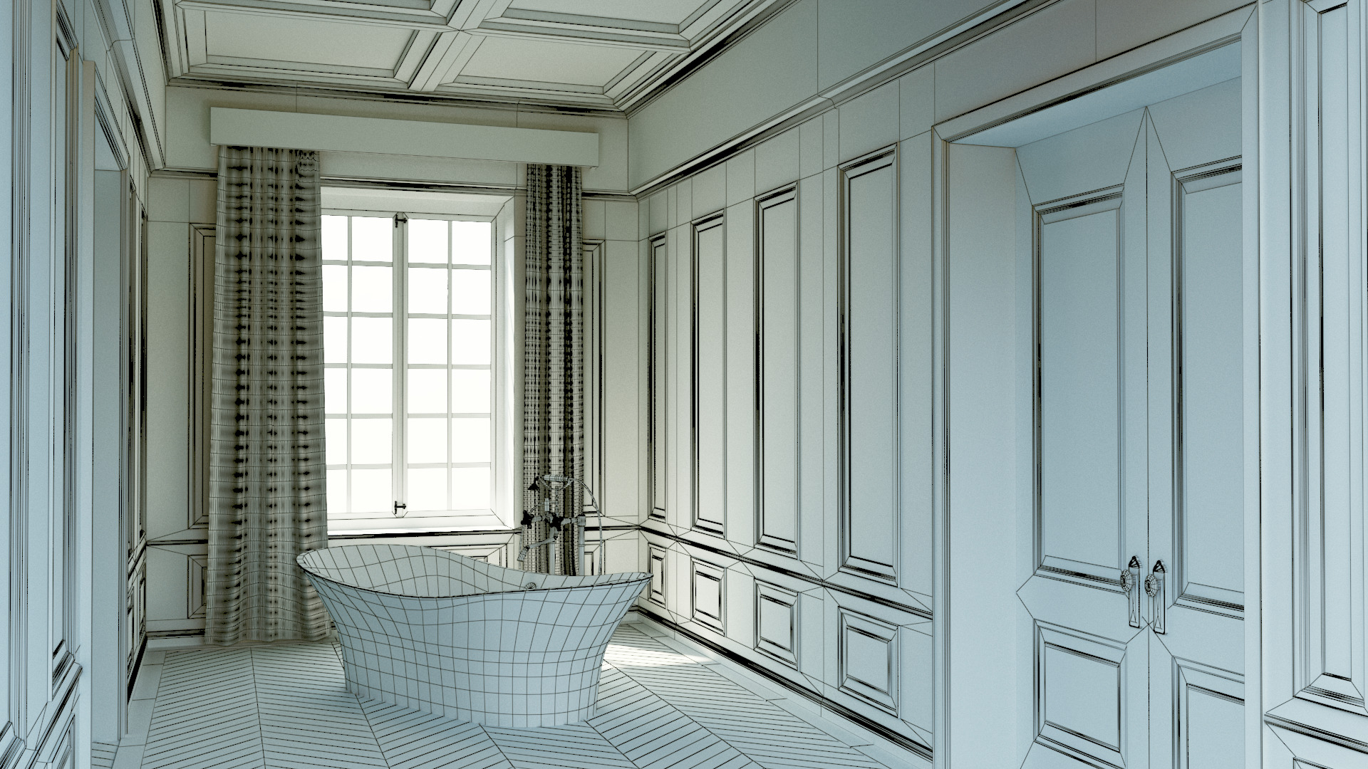 Game Ready Low Poly Backdrop 3D Model   Low-poly 3D model_4