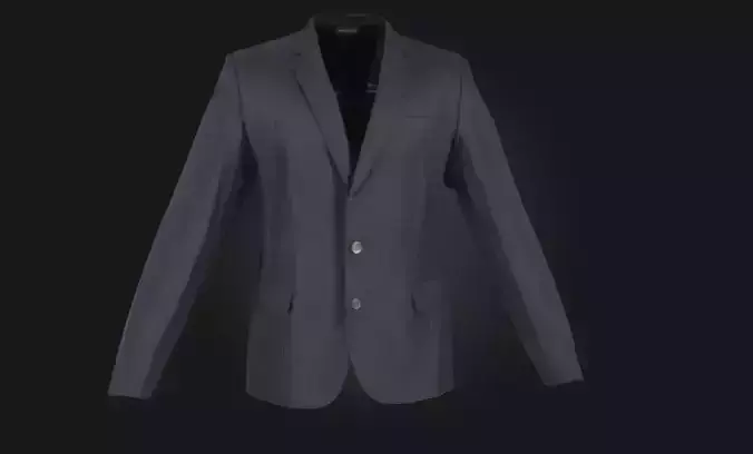 Pinstripe Elegance Classic Suit Model for Business