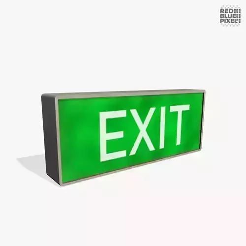 Exit V02 Low-poly 3D model