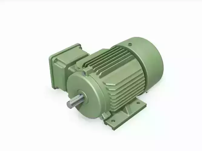 80 B3 Left IEC electric motor - 3D CAD model