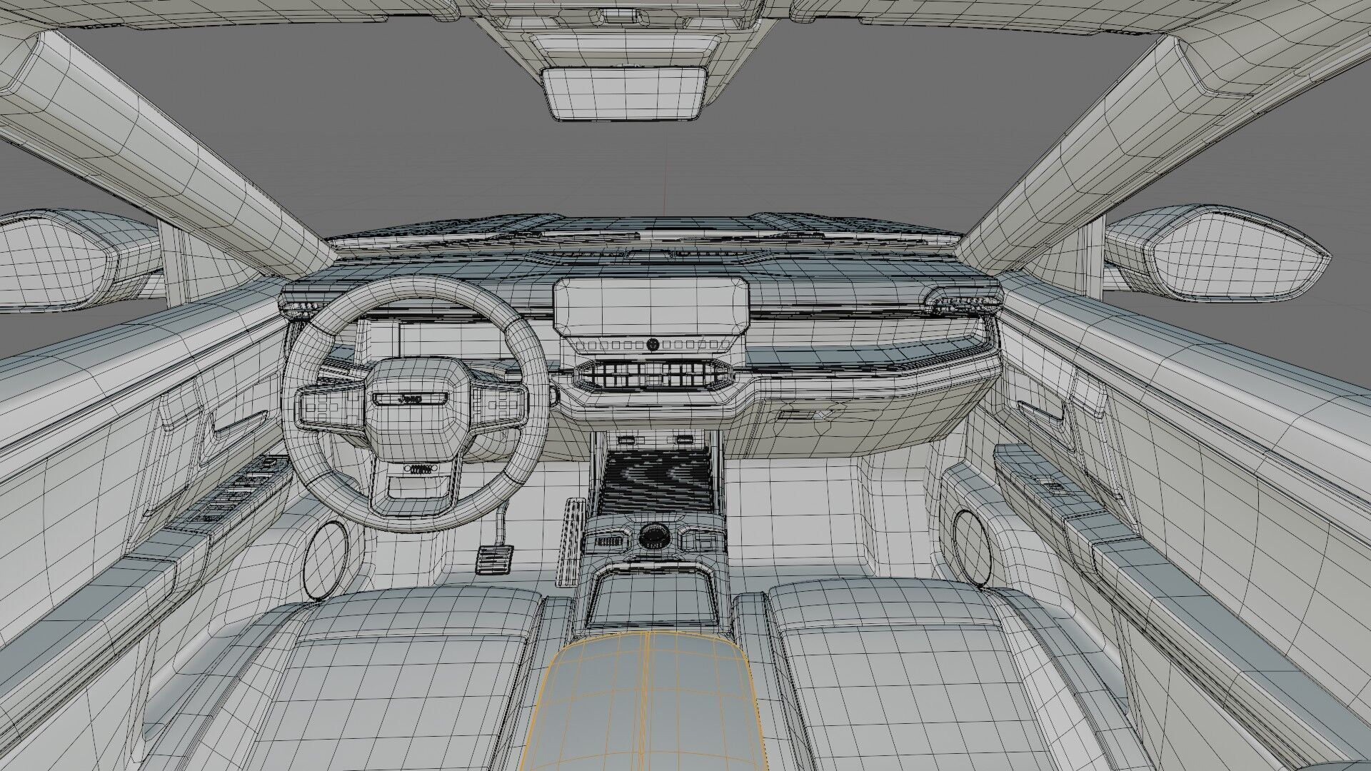 Jeep Compass 2026 with interior 3D model_36