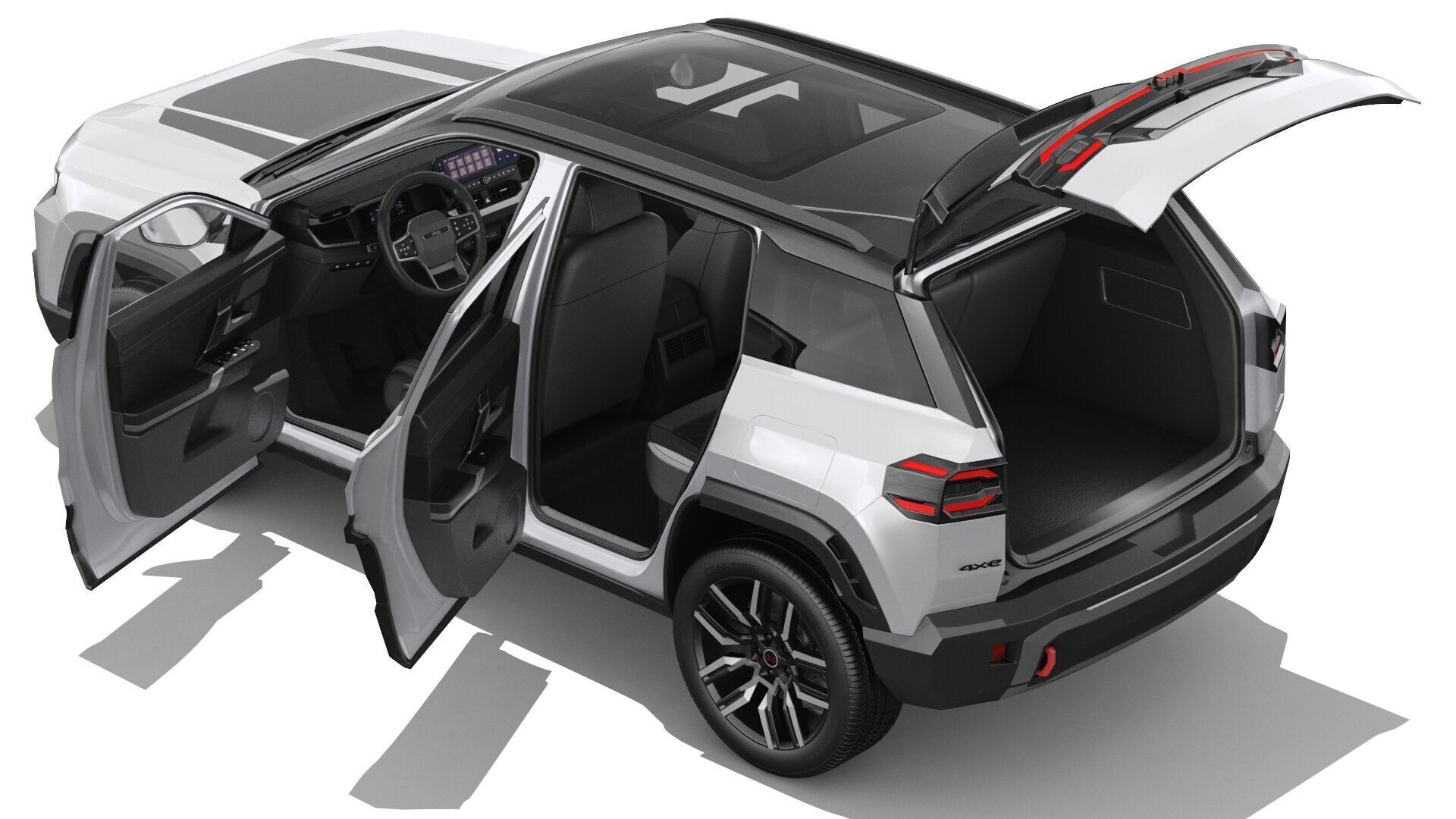 Jeep Compass 2026 with interior 3D model_2
