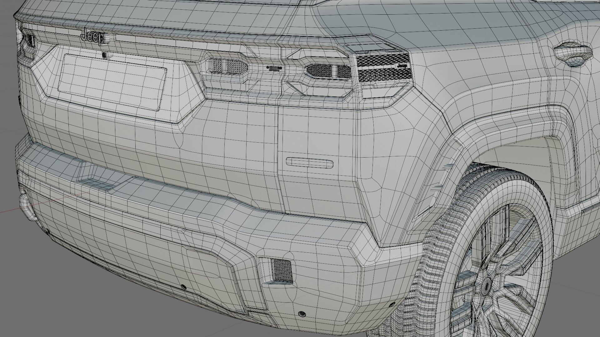 Jeep Compass 2026 with interior 3D model_35