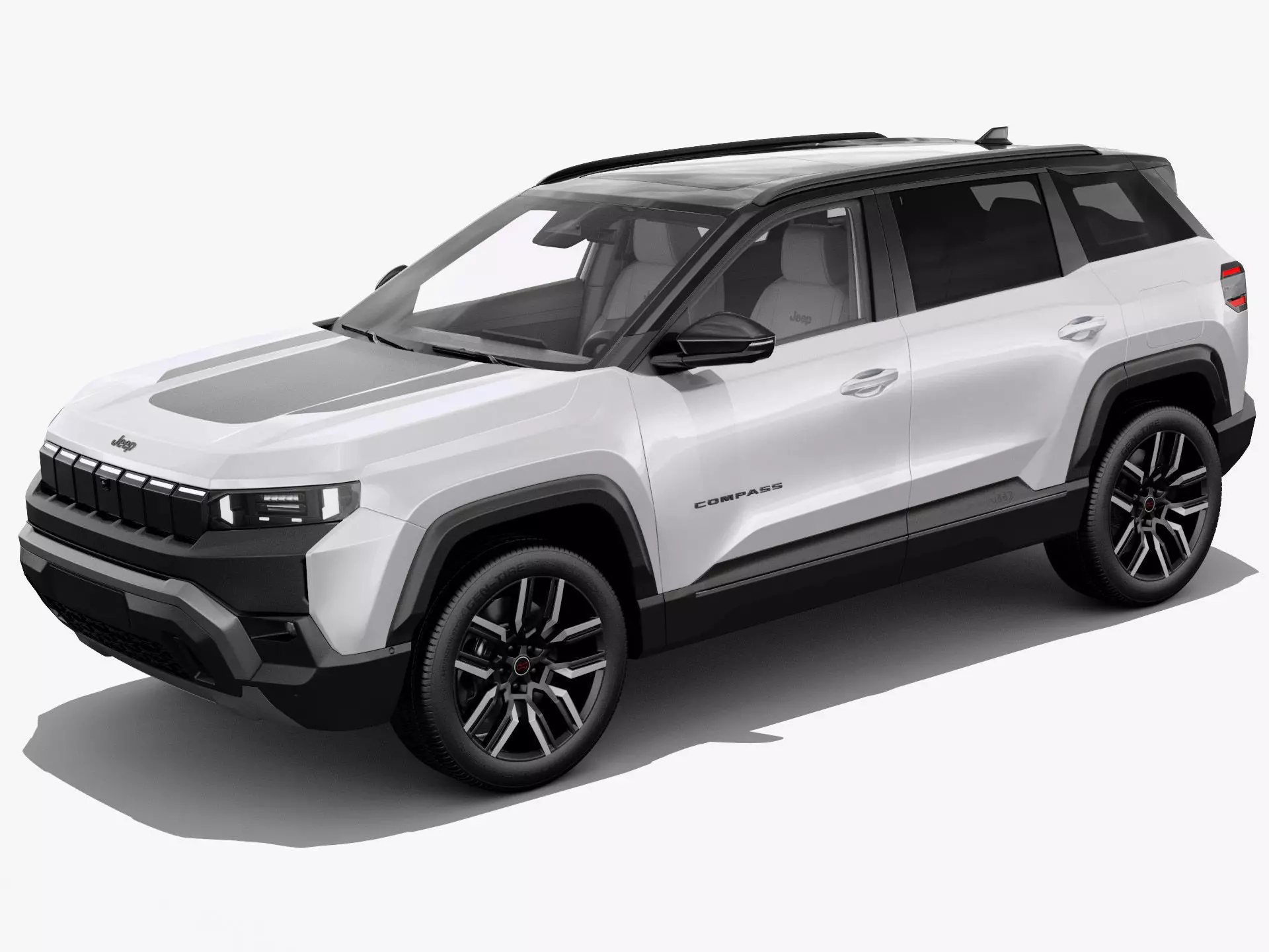 Jeep Compass 2026 with interior 3D model_0