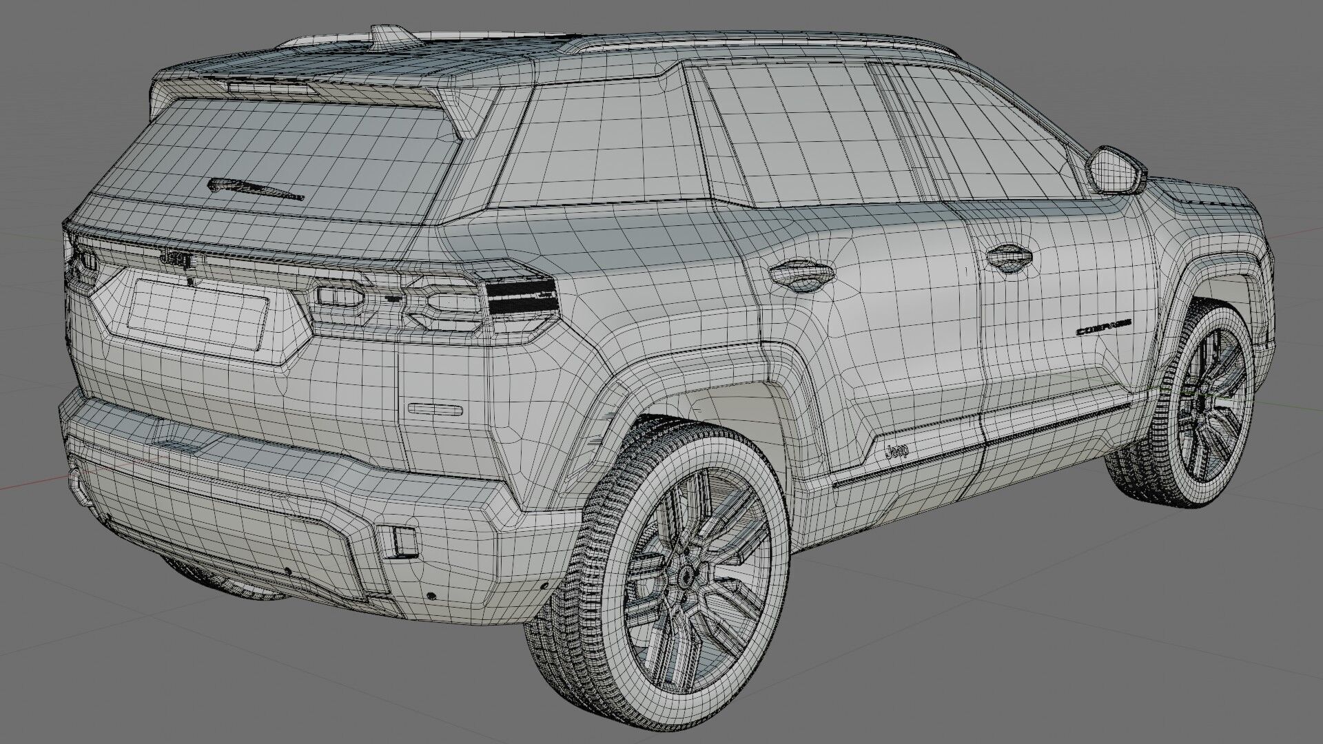 Jeep Compass 2026 with interior 3D model_33