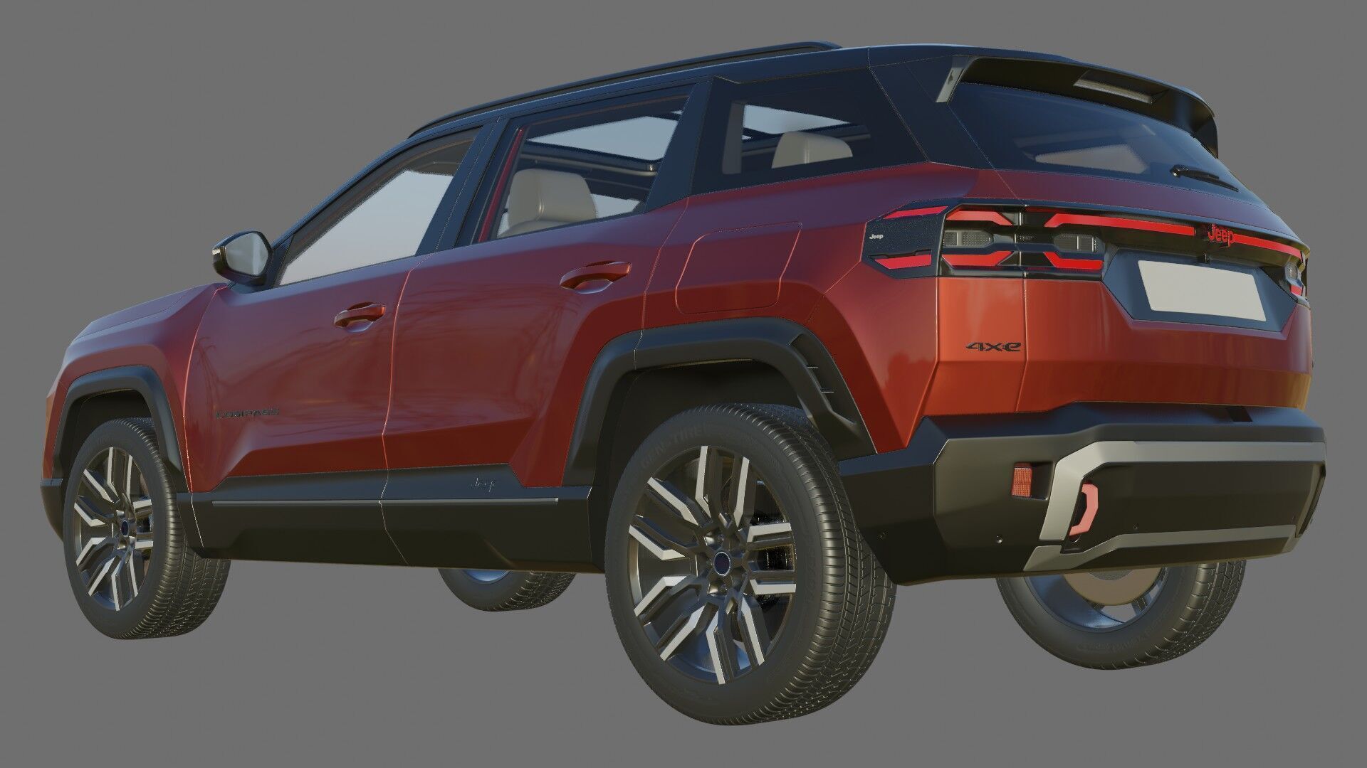 Jeep Compass 2026 with interior 3D model_26