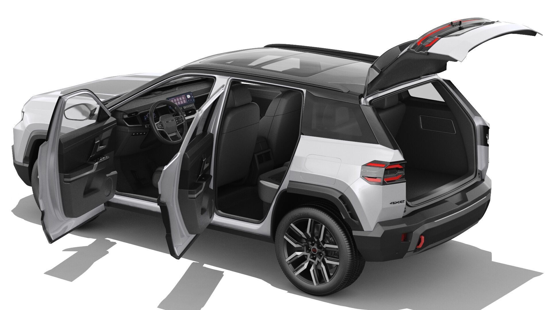 Jeep Compass 2026 with interior 3D model_12