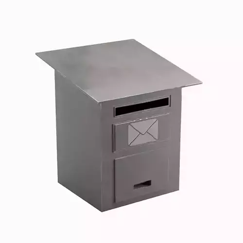 Postbox 05 Low-poly 3D model