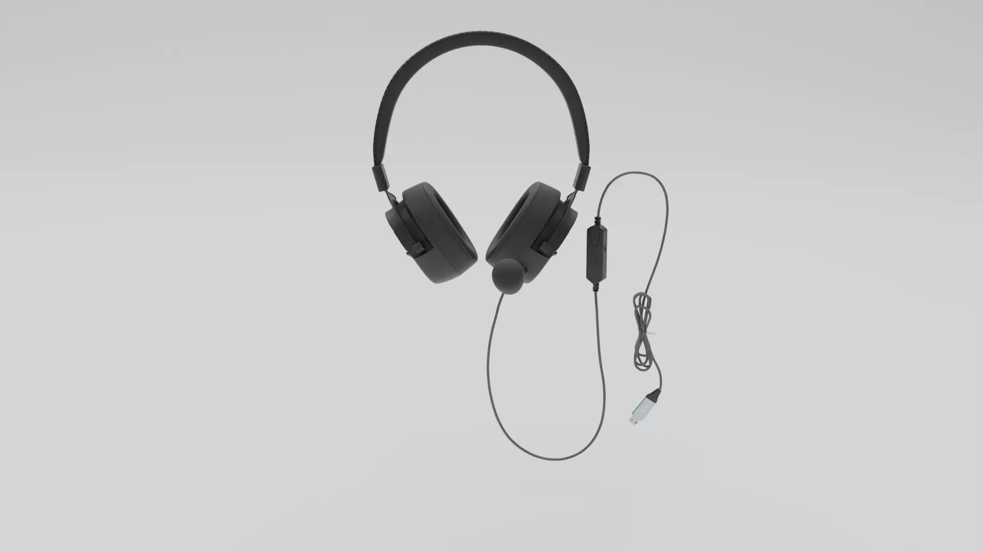 Headphone Low-poly 3D model