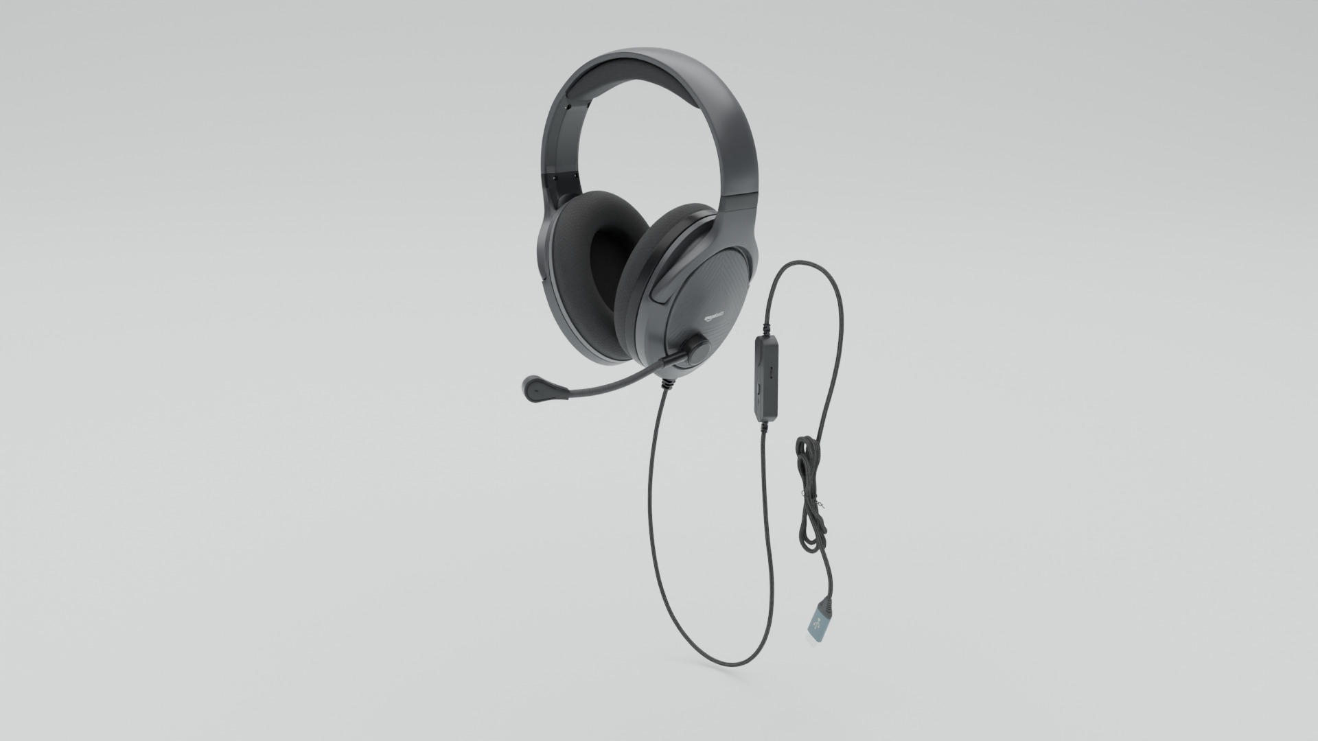 Headphone Low-poly 3D model_7