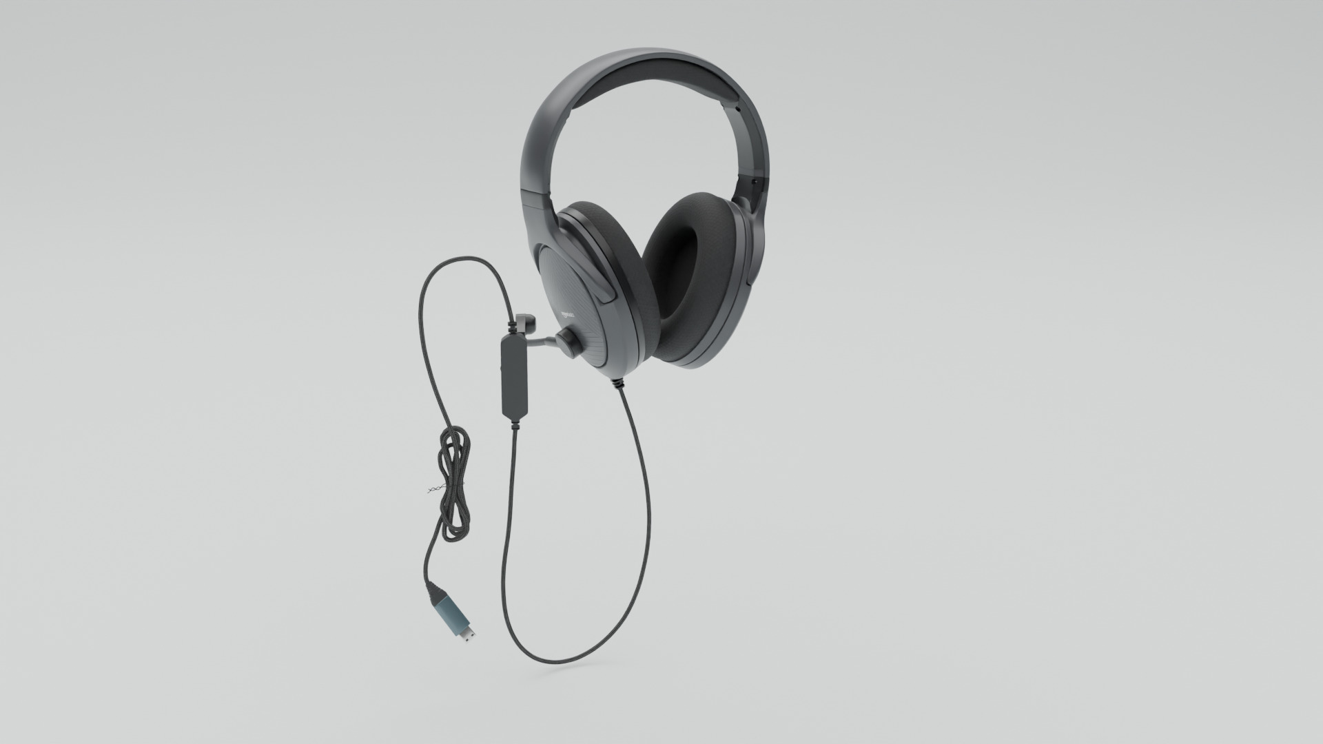 Headphone Low-poly 3D model_5