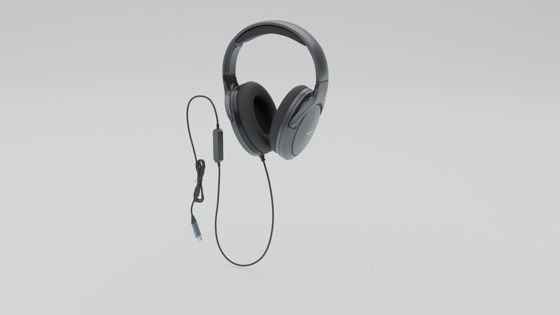 Headphone Low-poly 3D model_4