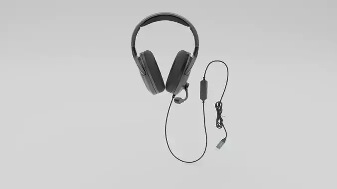 Headphone Low-poly 3D model