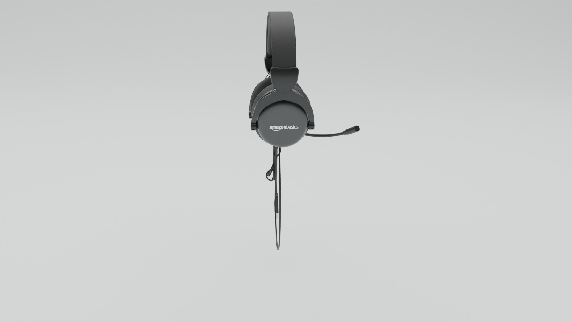 Headphone Low-poly 3D model_3