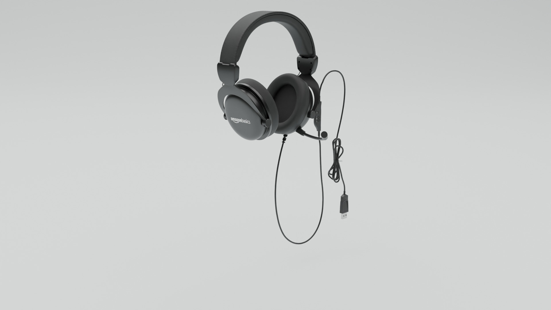 Headphone Low-poly 3D model_2