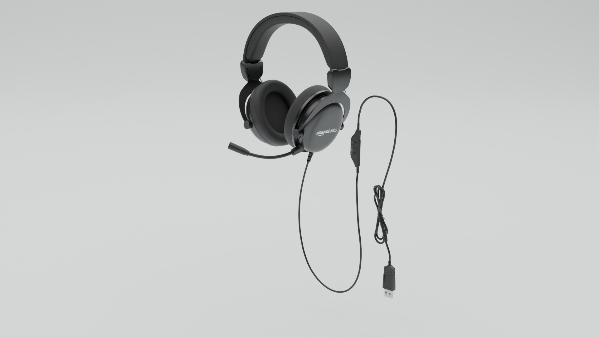 Headphone Low-poly 3D model_5
