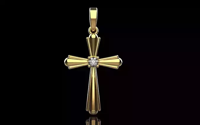 Cross with gem model 1092