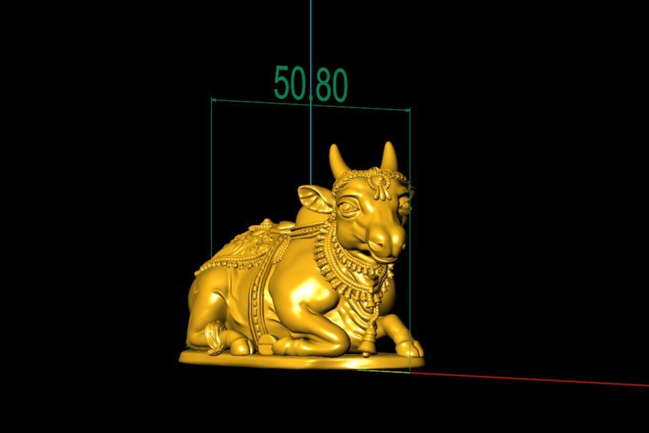 Nandi lord siva 3D print model_2