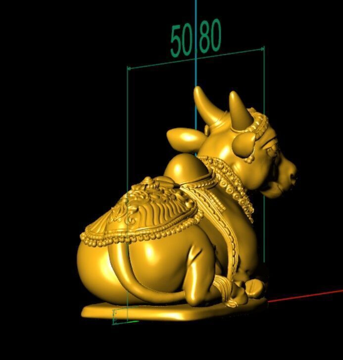 Nandi lord siva 3D print model_6