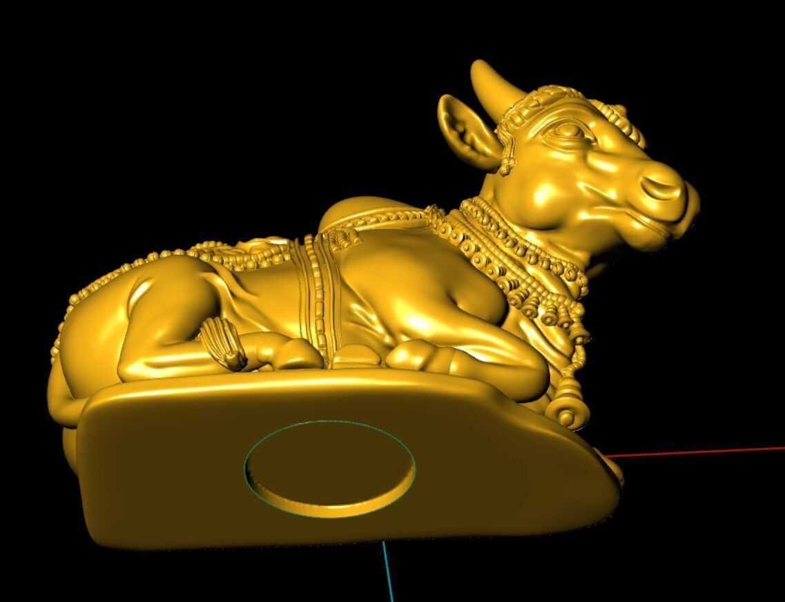 Nandi lord siva 3D print model_7