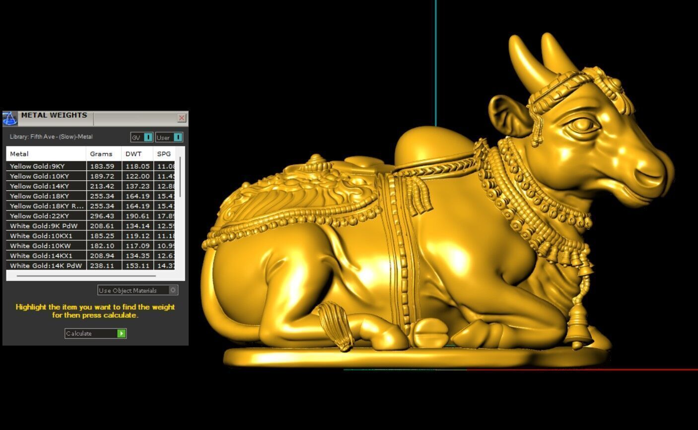 Nandi lord siva 3D print model_12