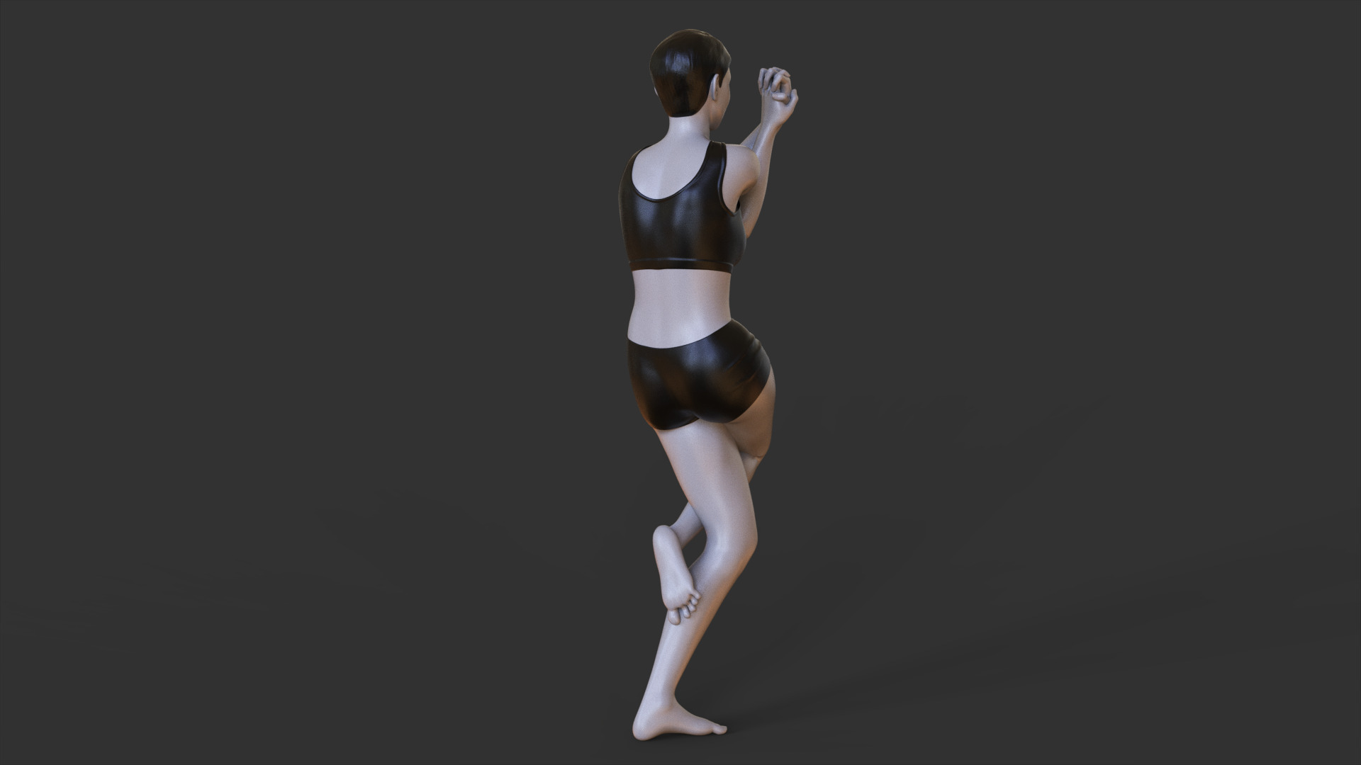 Yoga Pose - Eagle Pose 3D print model_6