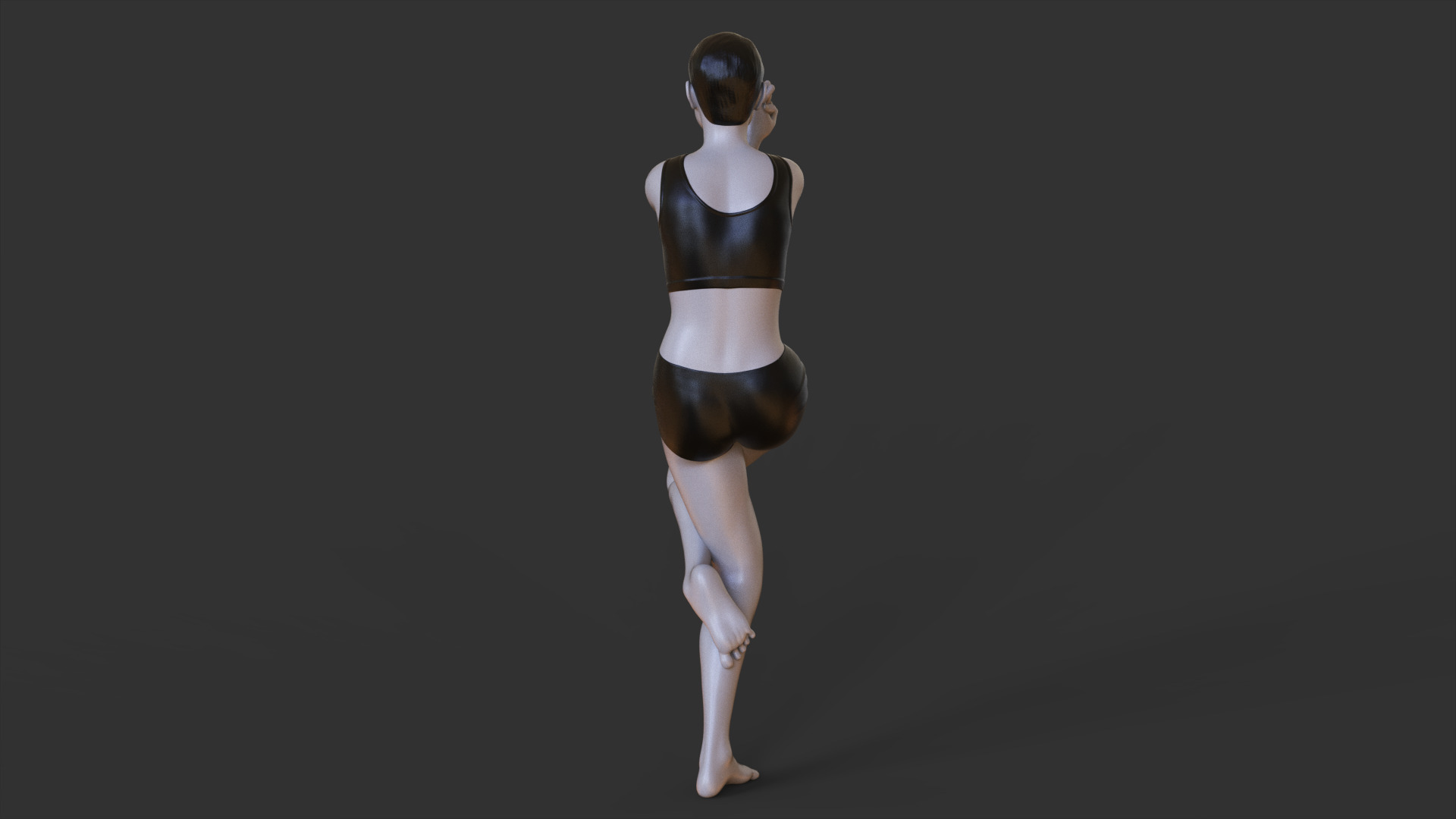 Yoga Pose - Eagle Pose 3D print model_5