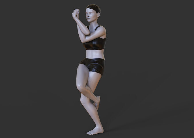 Yoga Pose - Eagle Pose 3D print model