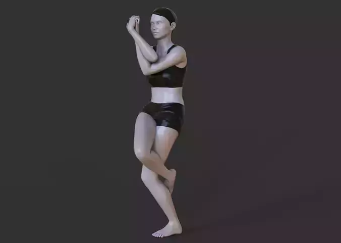 Yoga Pose - Eagle Pose 3D print model