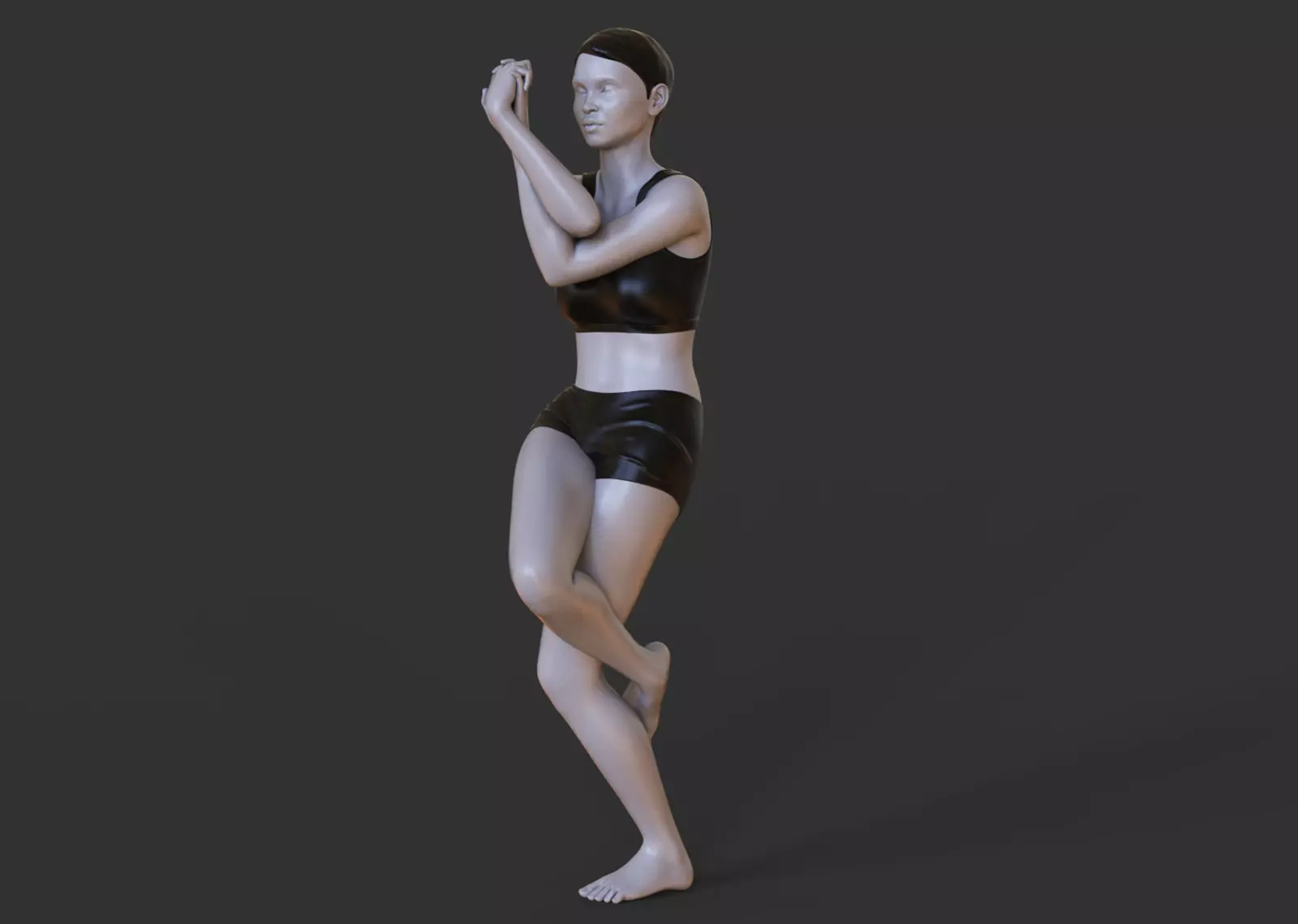 Yoga Pose - Eagle Pose 3D print model_0