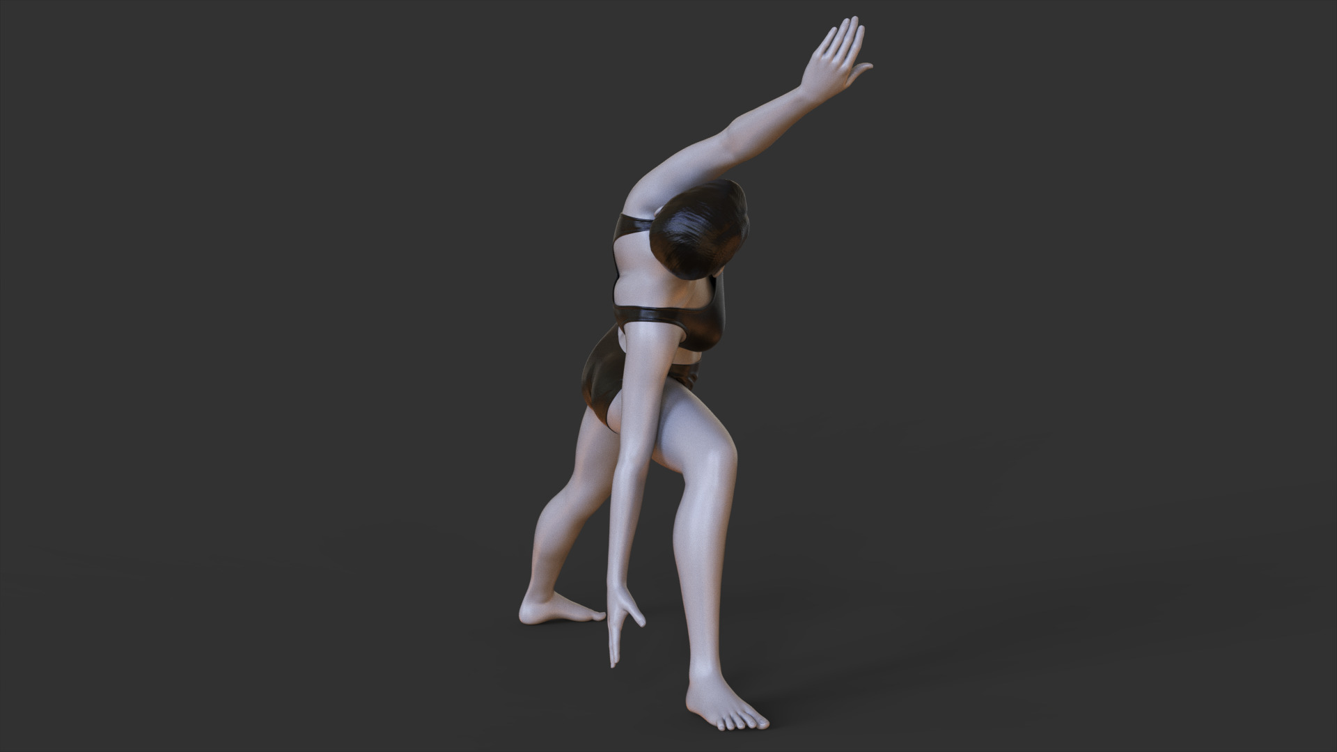 Yoga Pose - Extended Side Angle Pose - Utthita Parsvakonasana 3D print model_7